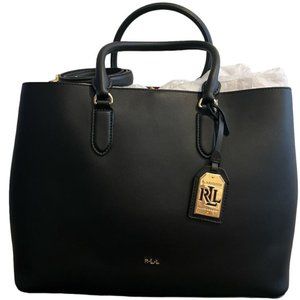 🆕 RALPH LAUREN Leather Large Marcy Satchel Bag BRAND NEW !!!
